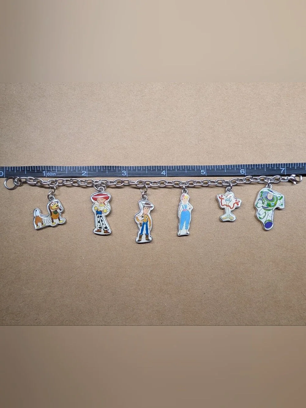 NWOT Girls Womens Toy Story Charm Bracelet Disney Pixar 7.5
